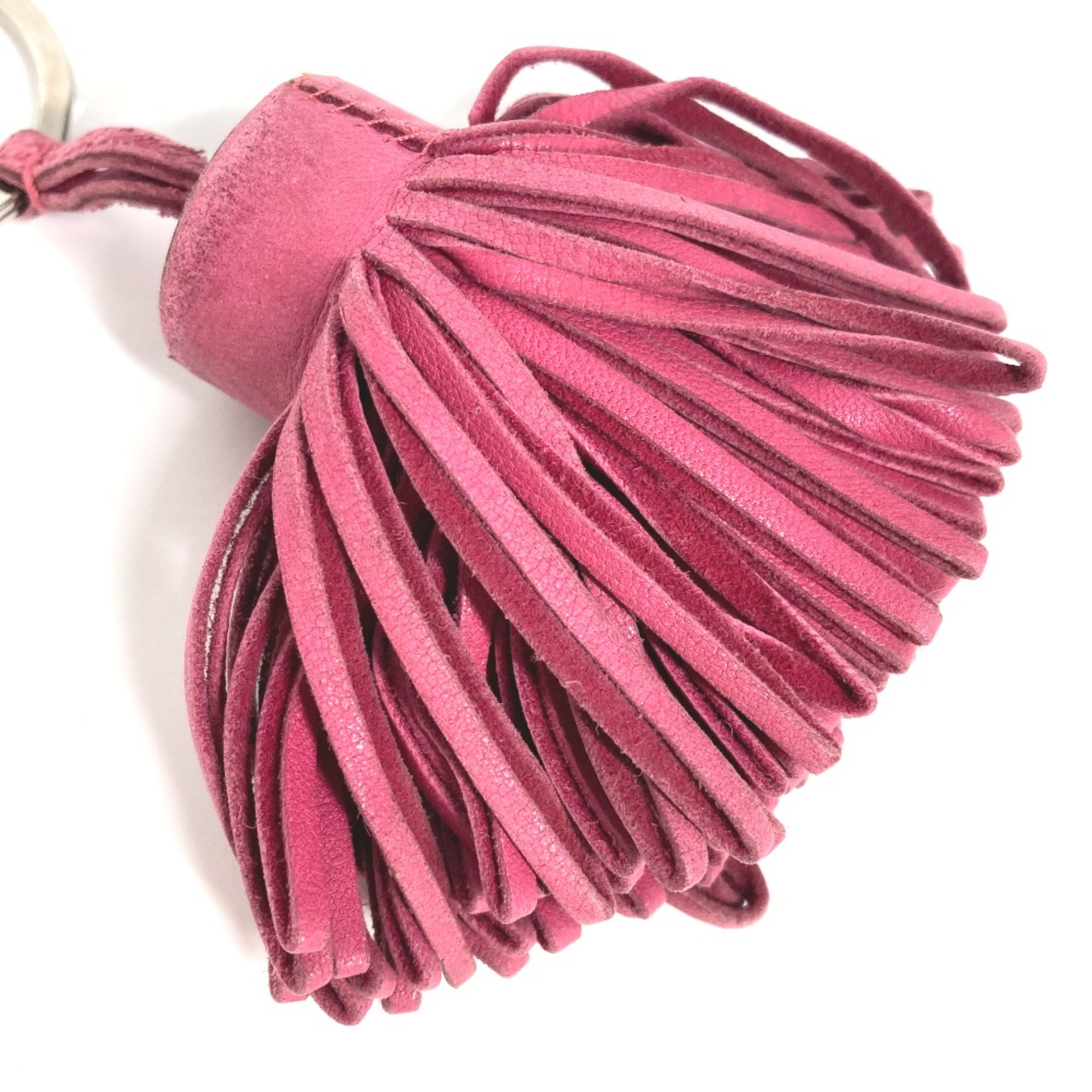 Hermes Bag Charm fringe tassel Key ring Purple Based