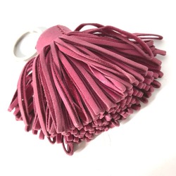 Hermes Bag Charm fringe tassel Key ring Purple Based