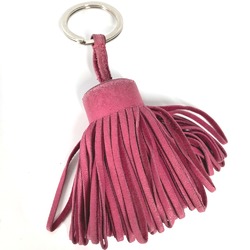 Hermes Bag Charm fringe tassel Key ring Purple Based