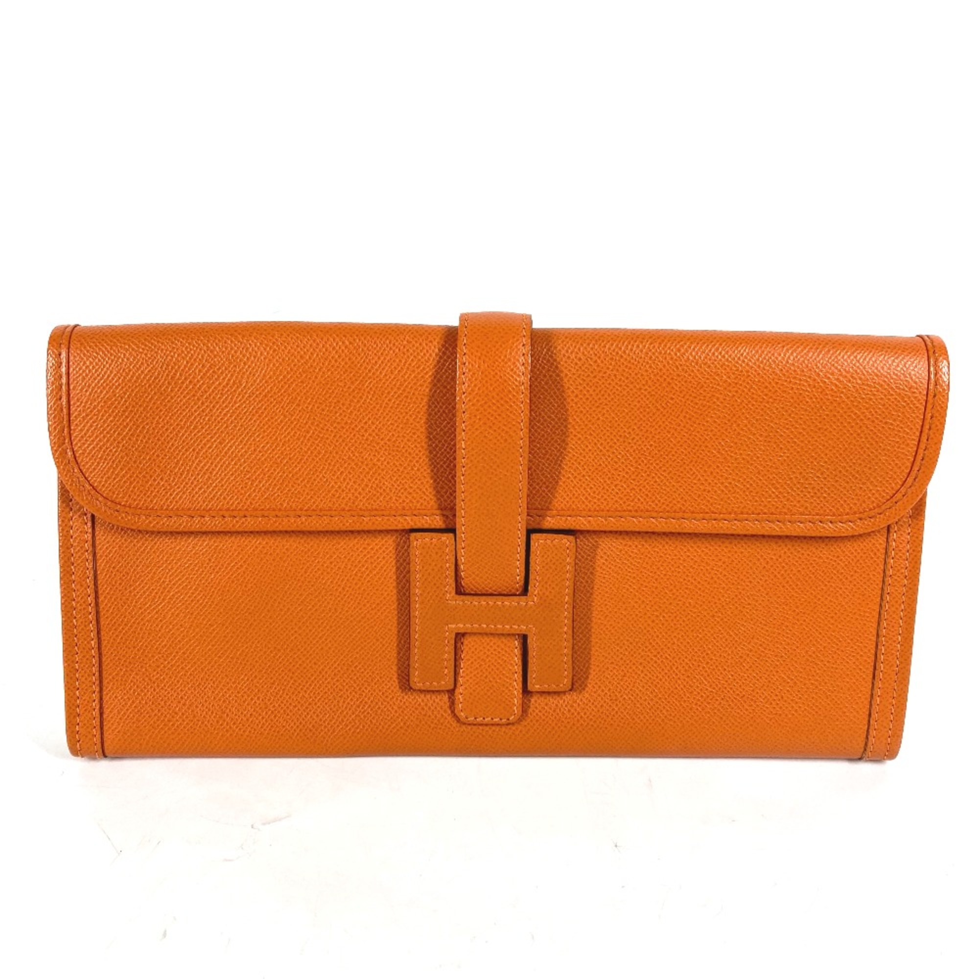 Hermes Bag H logo Cluch Bag Clutch bag Orange