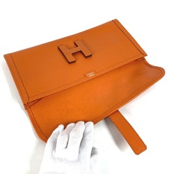 Hermes Bag H logo Cluch Bag Clutch bag Orange