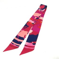 Hermes Horse Cheval Horse BandeauScarf Scarf pink Navy