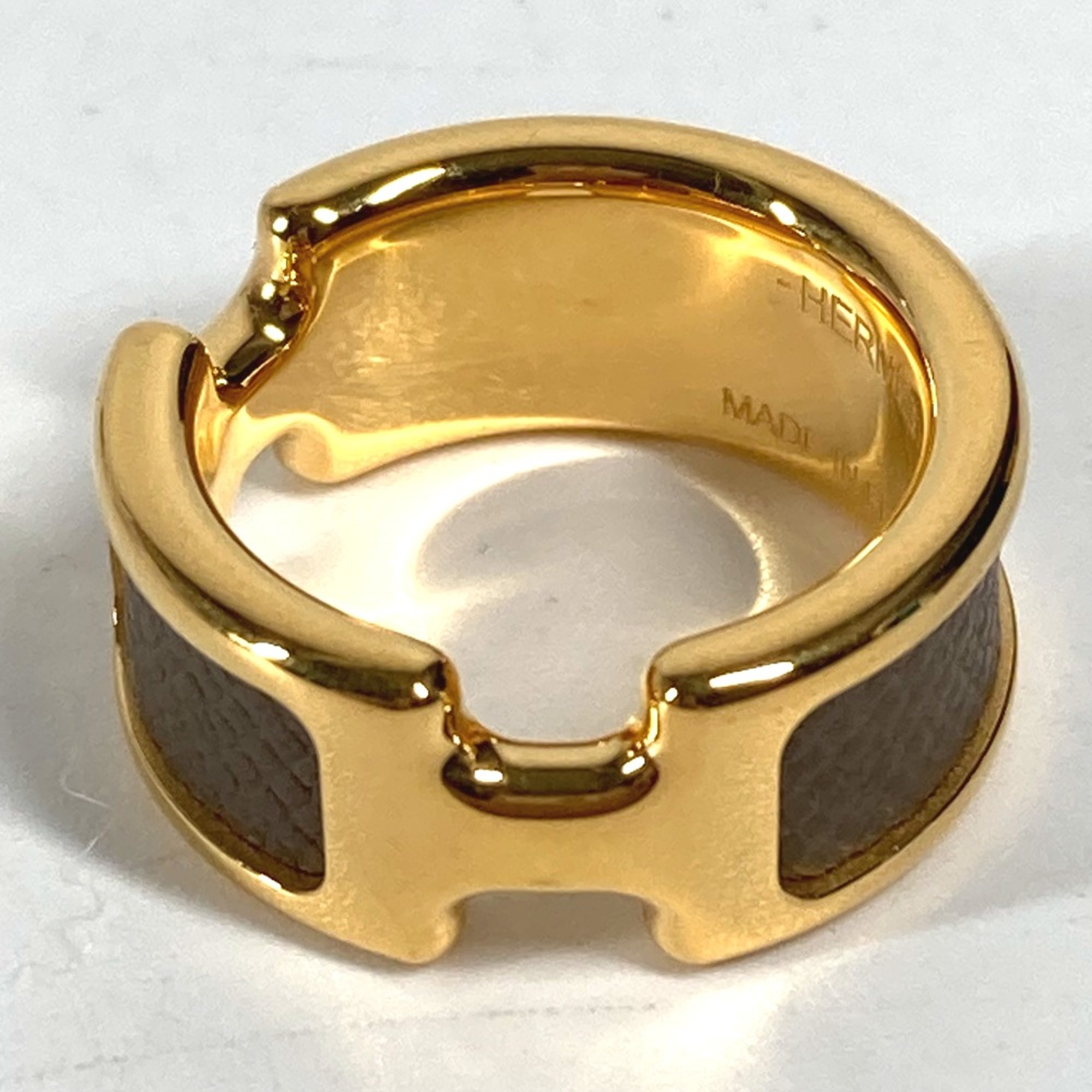 Hermes Accessories Ring Etoupe Gold