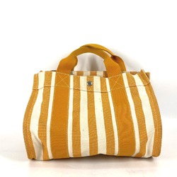 Hermes With porch Tote Bag Hand Bag Orange White