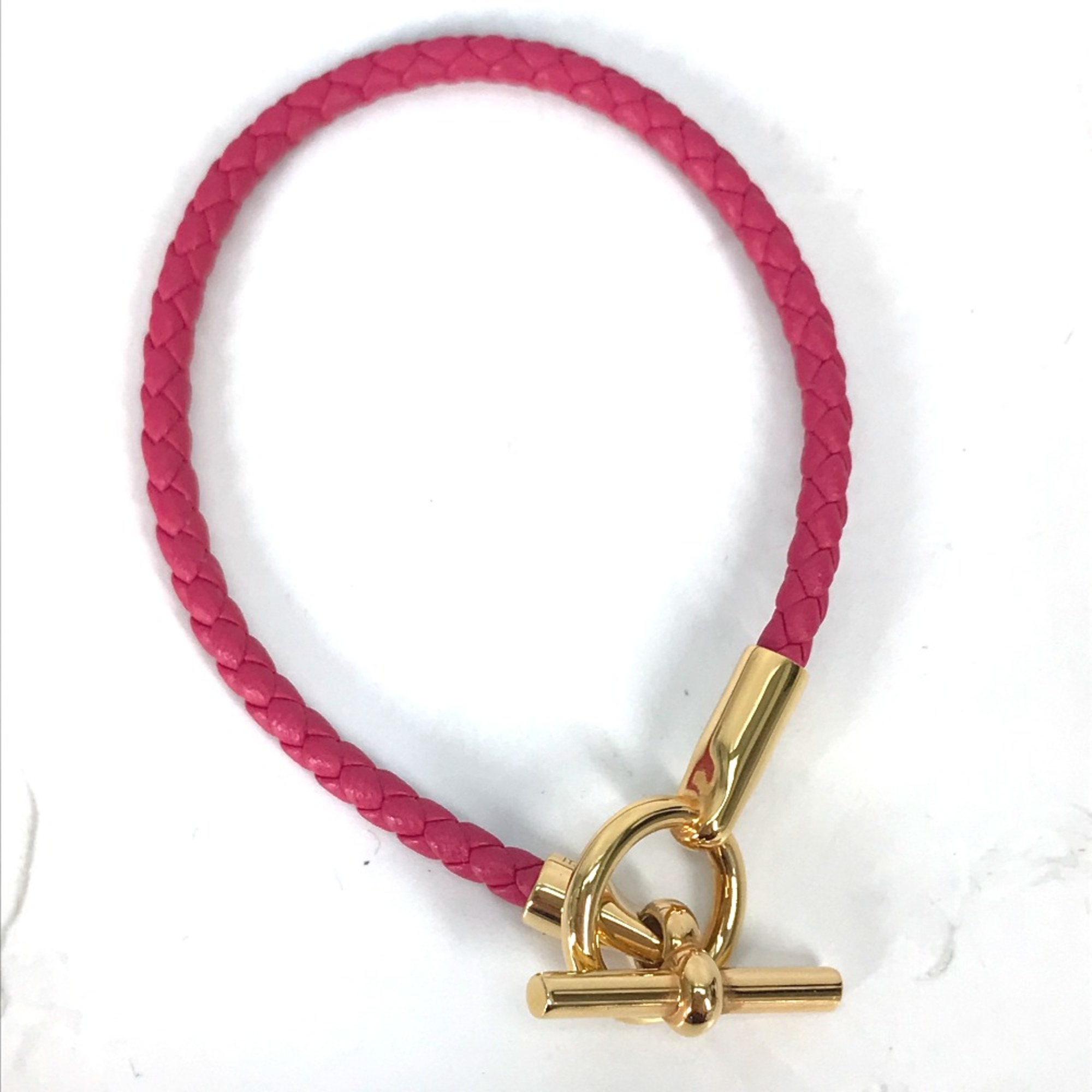 Hermes Braid Accessories Bracelet Rose mexico pink