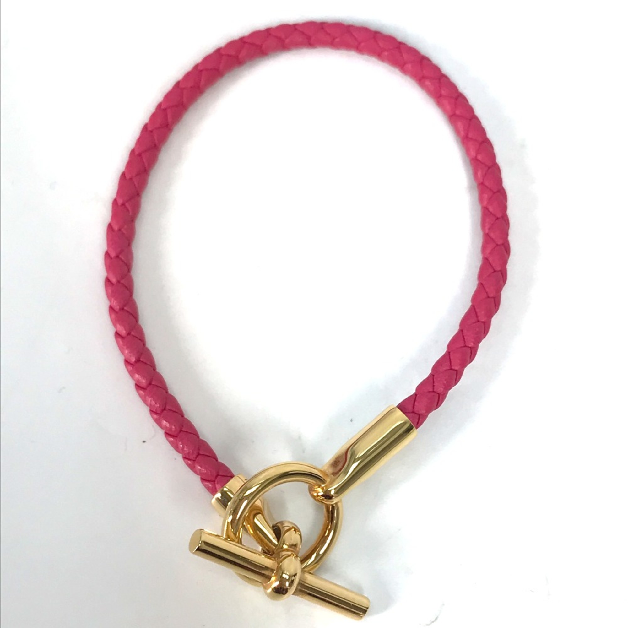 Hermes Braid Accessories Bracelet Rose mexico pink