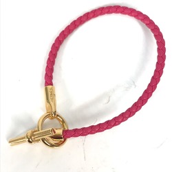 Hermes Braid Accessories Bracelet Rose mexico pink