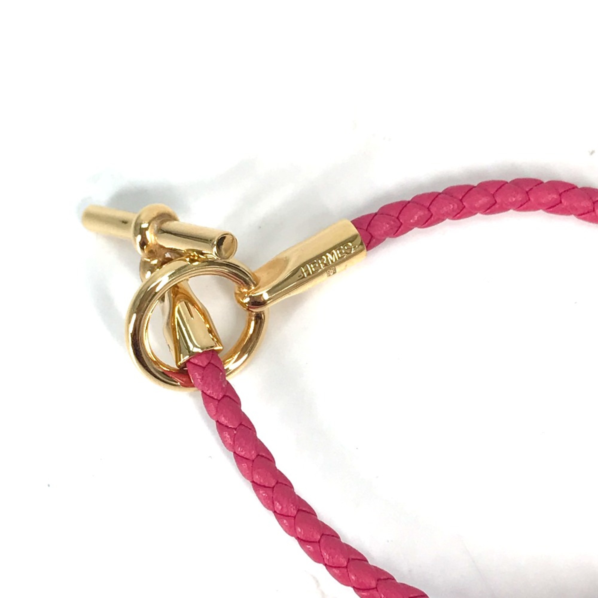 Hermes Braid Accessories Bracelet Rose mexico pink