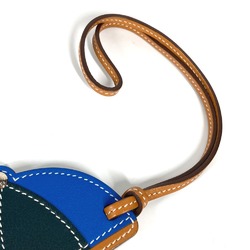 Hermes hat Bag Charm charm blue Brown