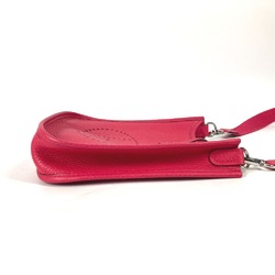 Hermes Crossbody Pochette bag evelyn Shoulder Bag Rose Extreme pink SilverHardware