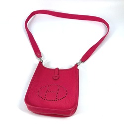 Hermes Crossbody Pochette bag evelyn Shoulder Bag Rose Extreme pink SilverHardware