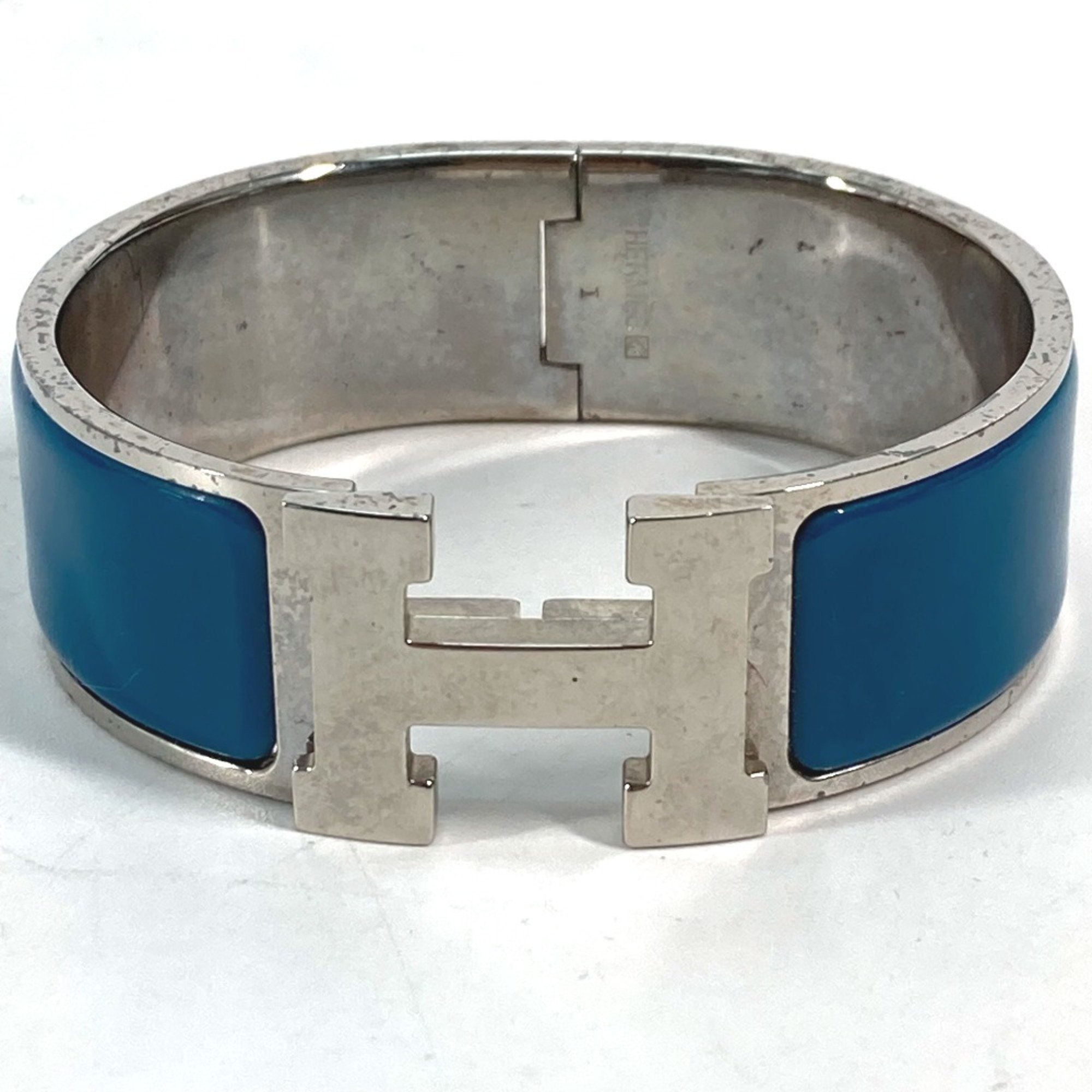 Hermes Accessory bracelet Bangle blue Silver