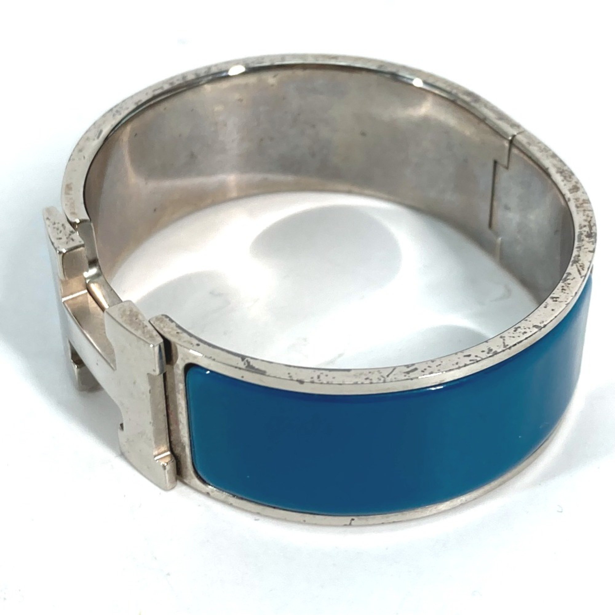 Hermes Accessory bracelet Bangle blue Silver