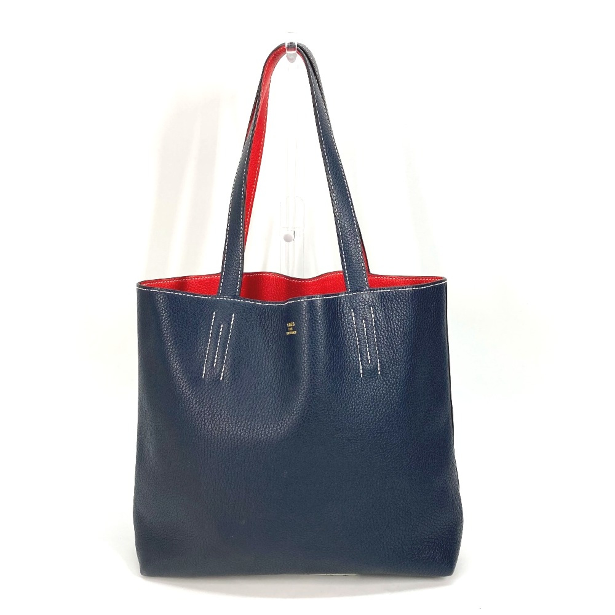 Hermes reversible shoulder bag Tote Bag Navy Red