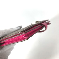 Hermes HHardware Long wallet Long Wallet Etoupe/Rose Tyrian pink gray