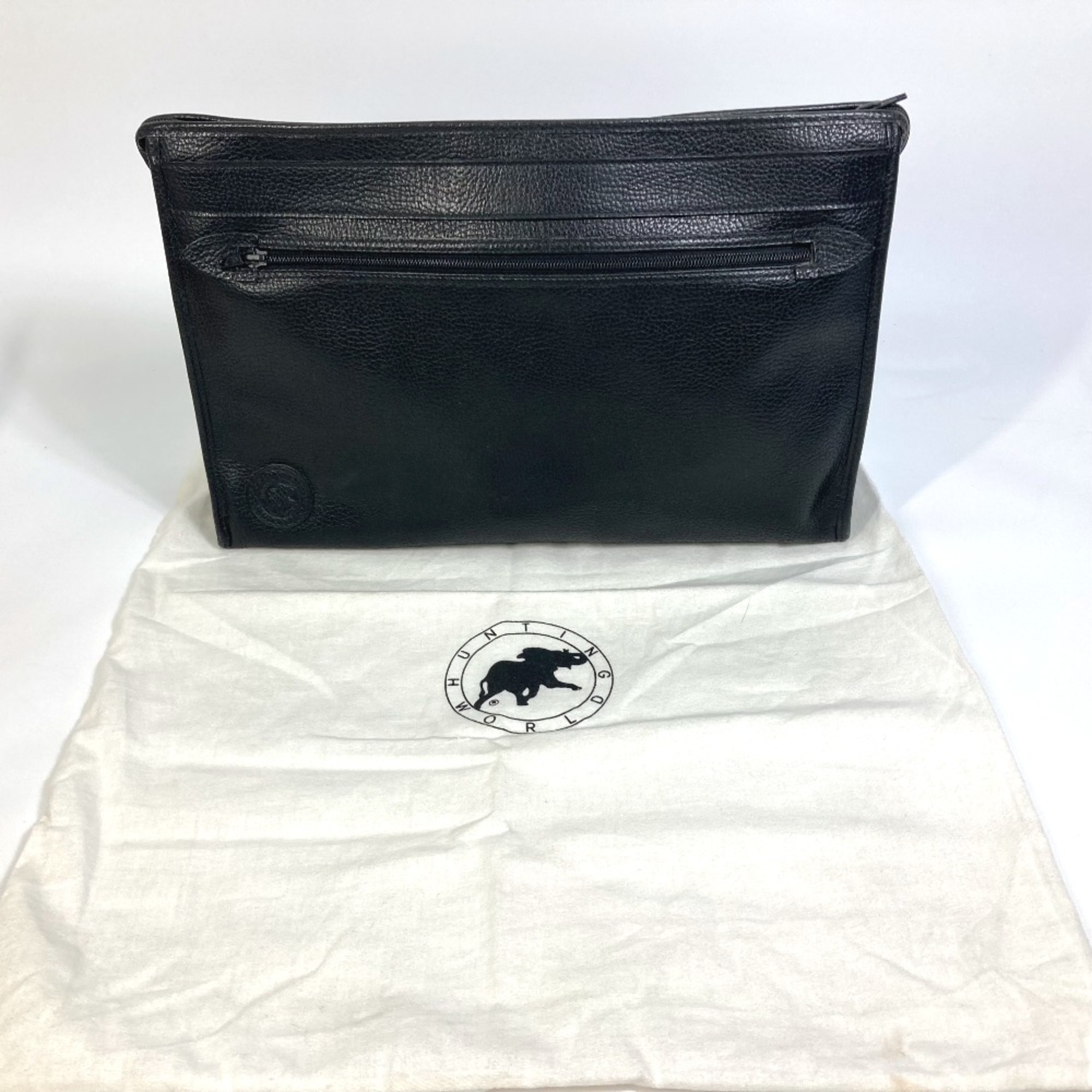 Hunting world logo Bag Clutch bag Black