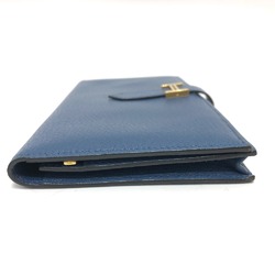 Hermes Long wallet HHardware Long Wallet blue GoldHardware