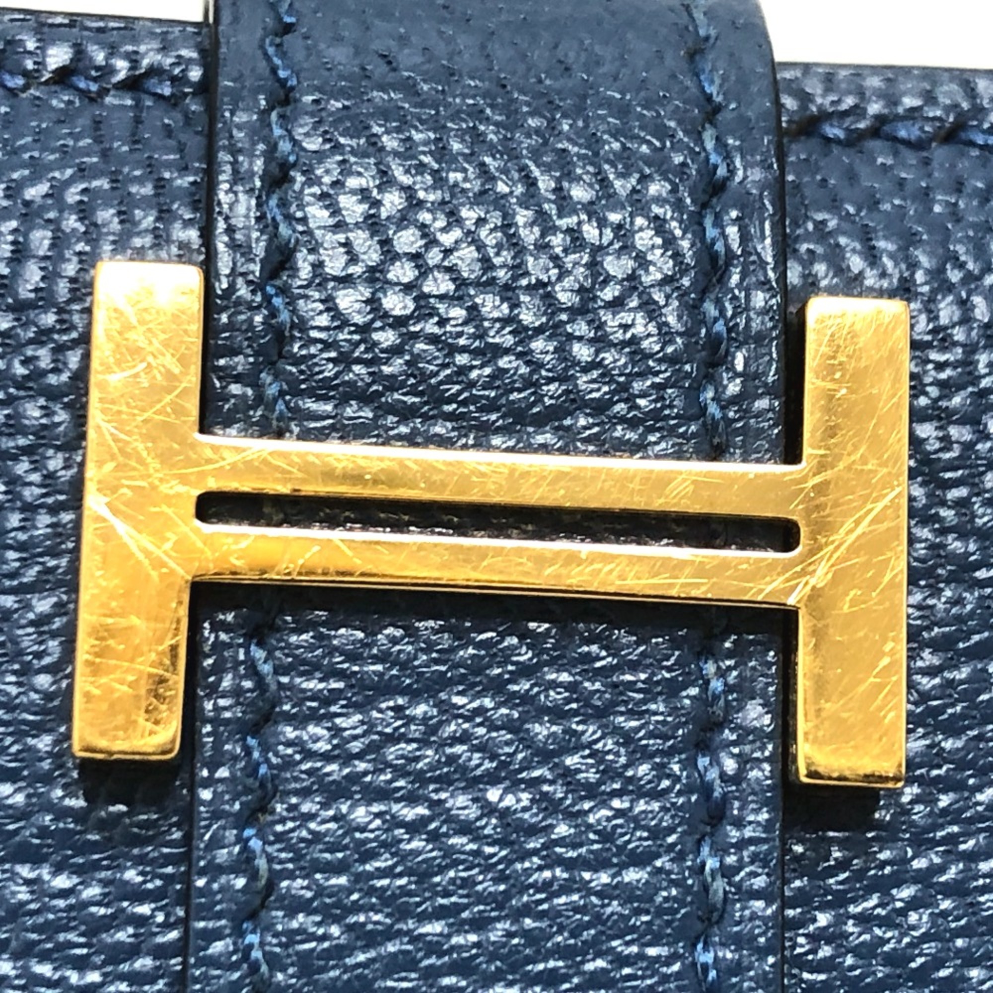 Hermes Long wallet HHardware Long Wallet blue GoldHardware