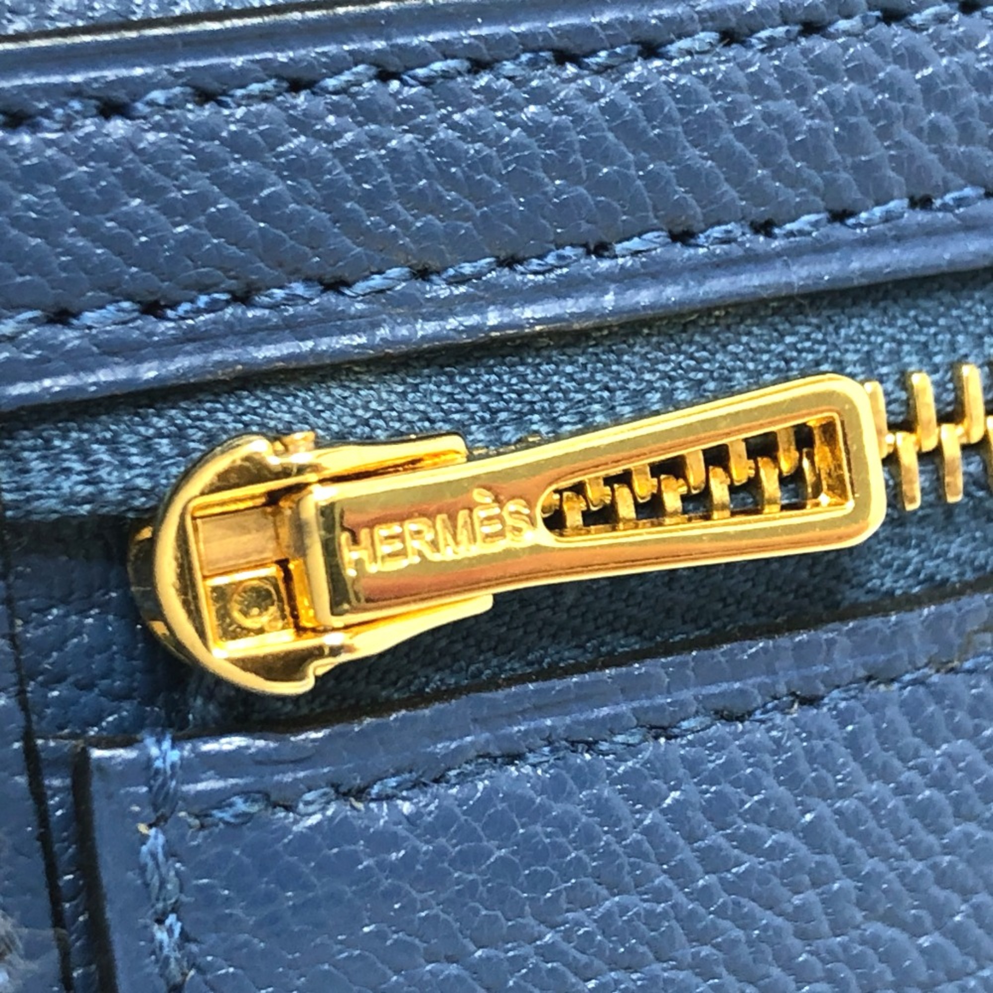 Hermes Long wallet HHardware Long Wallet blue GoldHardware