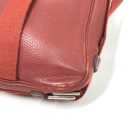 Hermes Crossbody bag Pochette Shoulder Bag Red SilverHardware