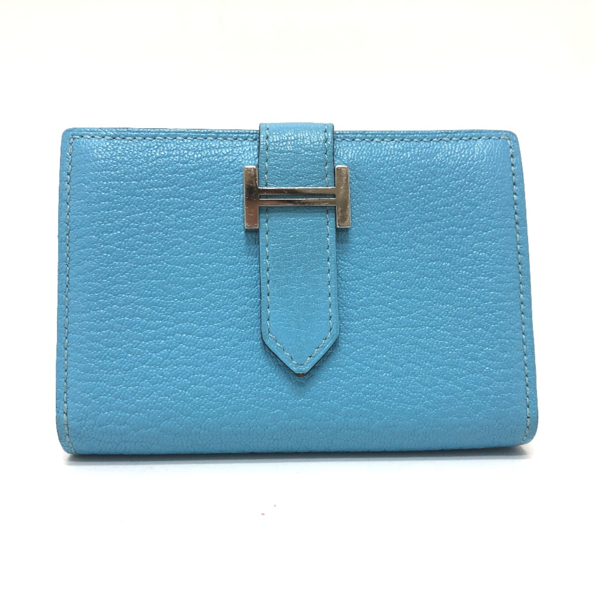 Hermes Card Case blue SilverHardware