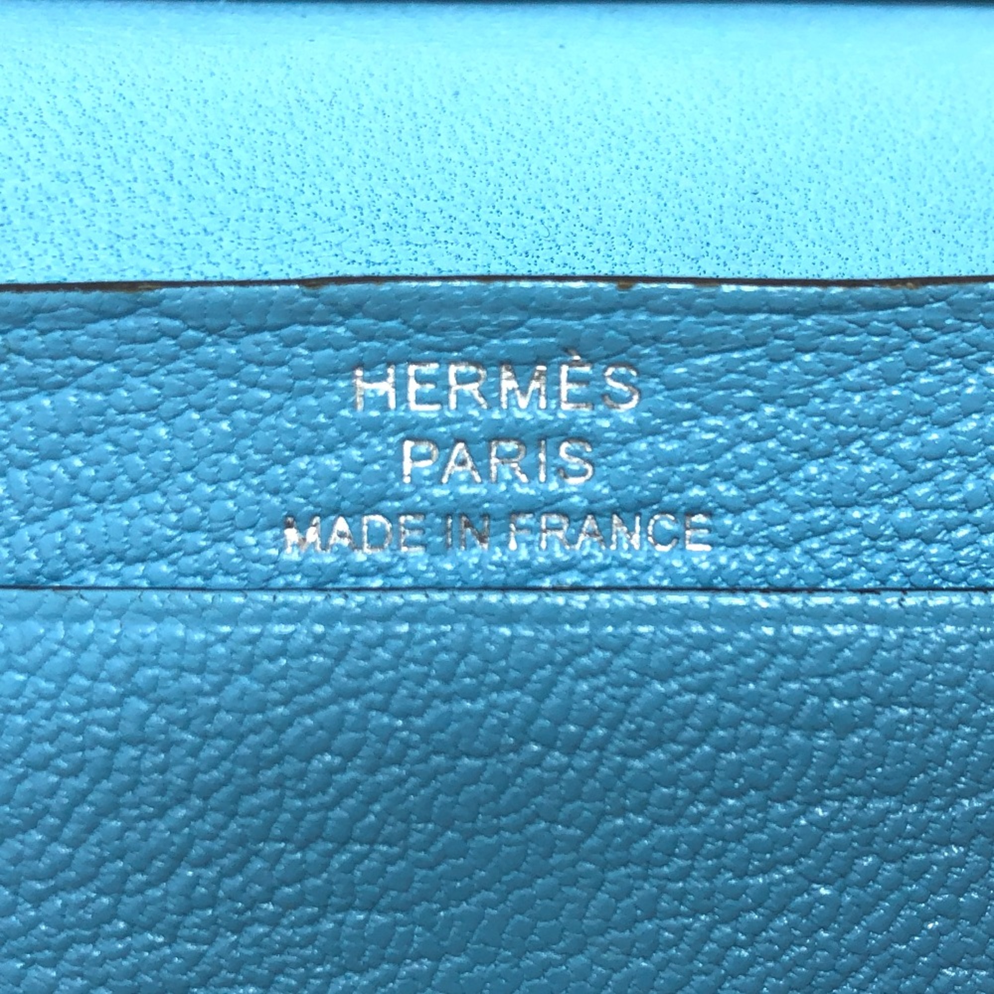 Hermes Card Case blue SilverHardware