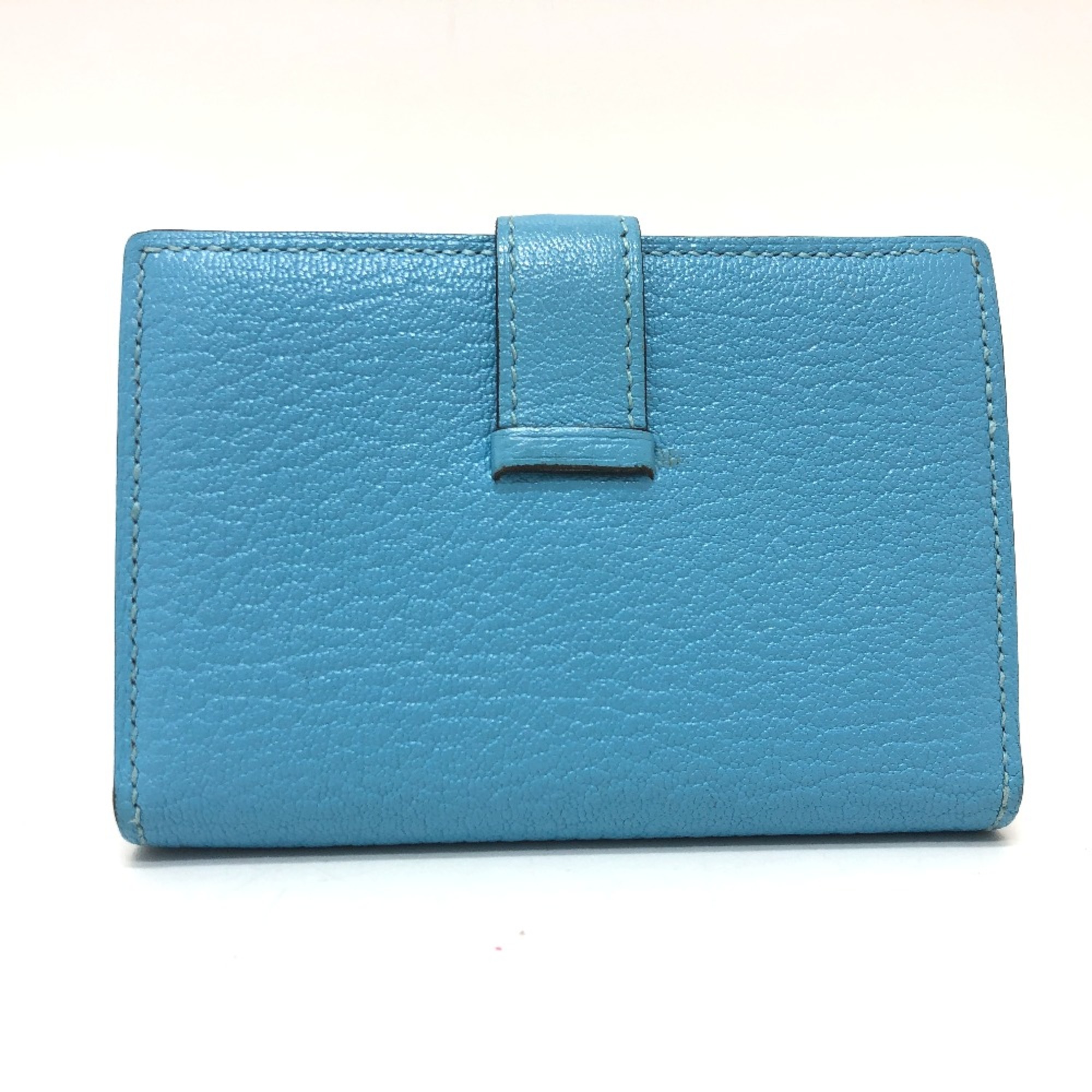 Hermes Card Case blue SilverHardware