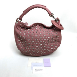 Jimmy Choo Star studs stars Bag Shoulder Bag Semi-Shoulder Hand Bag Shoulder Bag pink Silver