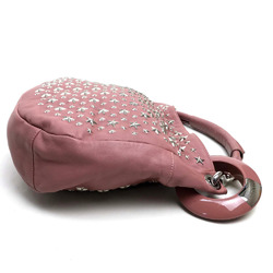 Jimmy Choo Star studs stars Bag Shoulder Bag Semi-Shoulder Hand Bag Shoulder Bag pink Silver