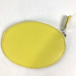 Hermes round Wallet Coin Compartment coin purse yellow