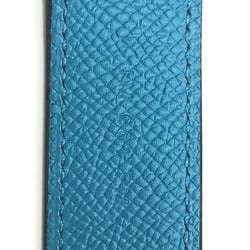 Hermes Tresage de Cuir Exagon Shoulder strap Blue du Nord/Rouge de Coeur/Gold blue SilverHardware