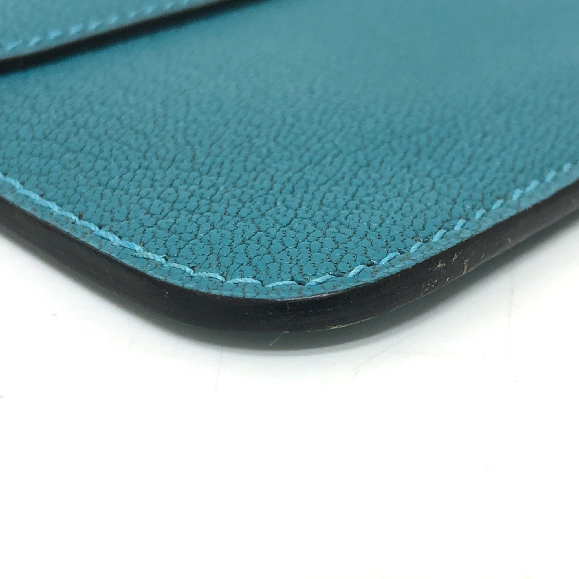 Hermes Flat Second Pouch Blue gene