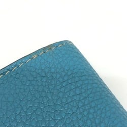 Hermes Bicolor Wallet Wallet Long Wallet Long Wallet Blue Gene x Turtile Gray blue SilverHardware