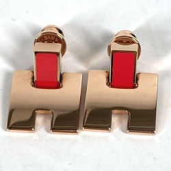 Hermes H logo accessories Pierce pink Pink Gold