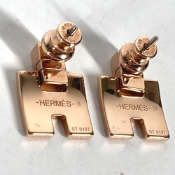 Hermes H logo accessories Pierce pink Pink Gold