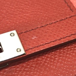 Hermes Long wallet Long Wallet pink SilverHardware