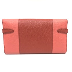 Hermes Long wallet Long Wallet pink SilverHardware