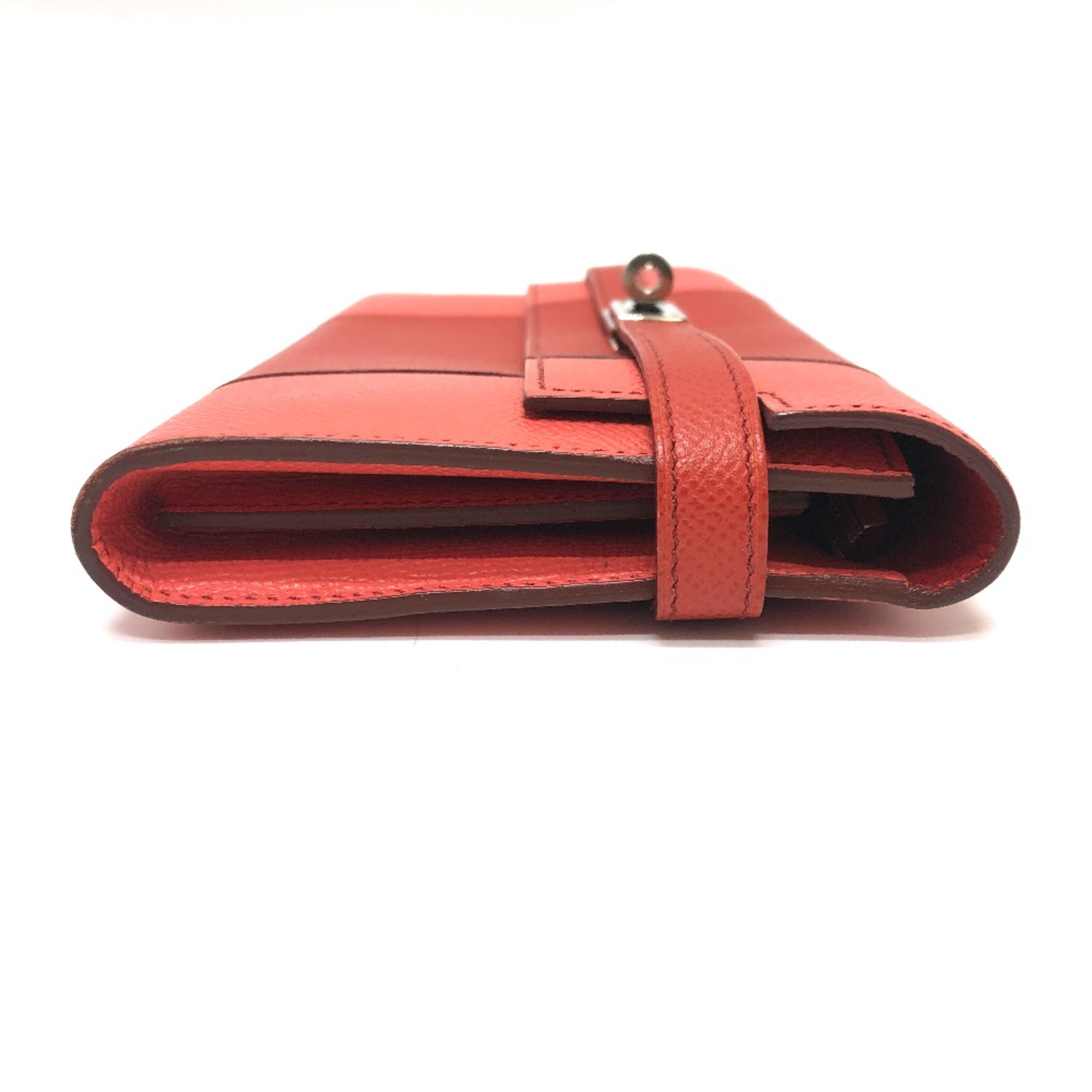 Hermes Long wallet Long Wallet pink SilverHardware