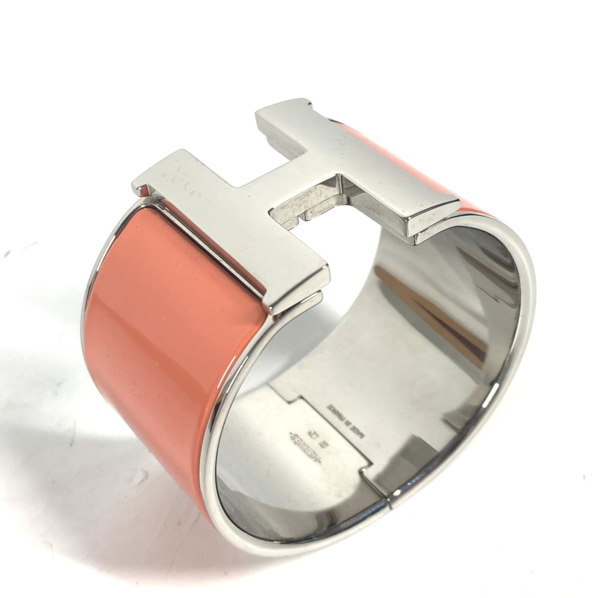 Hermes Accessories H logo bangle Bangle Orange x Silver