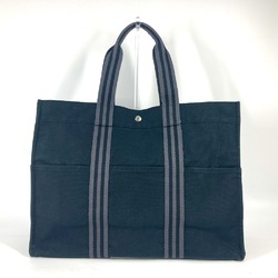 Hermes Hand Bag Tote Bag Black gray