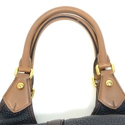 Loewe anagram Bag Hand Bag Black x Brown