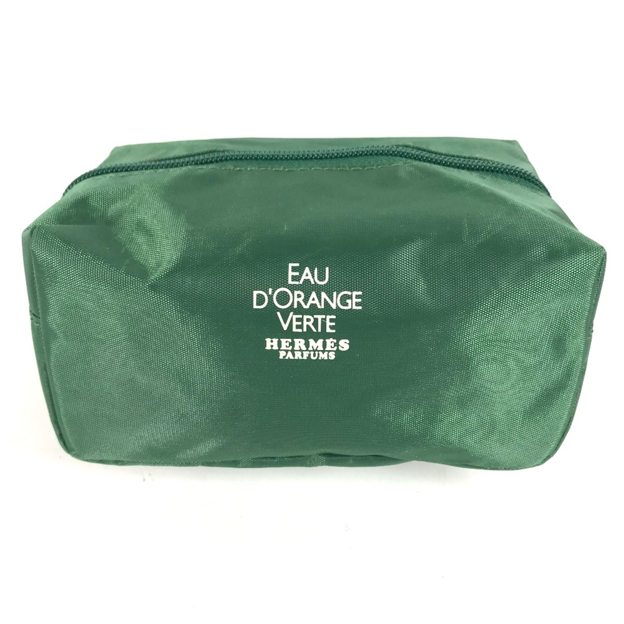 Hermes Eau D'Orange Verte Cosmetics Pouch makeup pouch Pouch Green