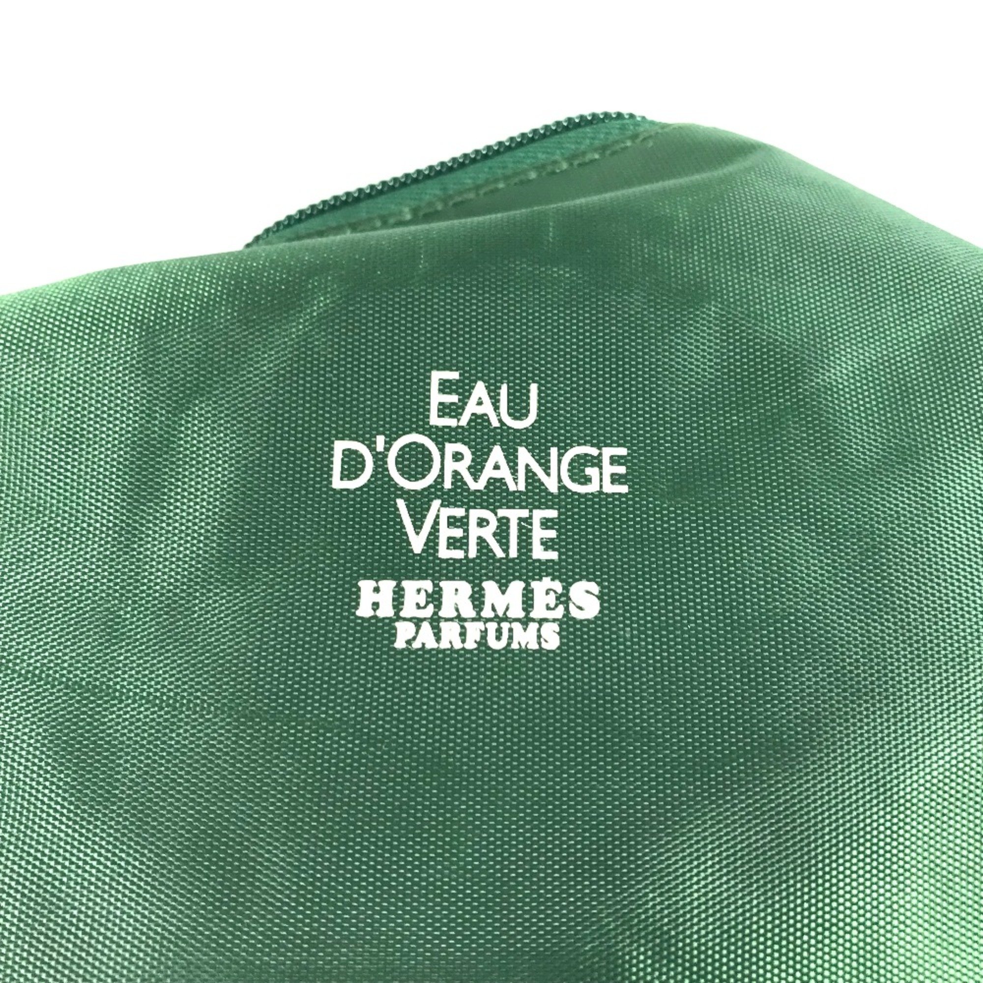 Hermes Eau D'Orange Verte Cosmetics Pouch makeup pouch Pouch Green