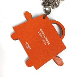 Hermes 2011 Takashimaya Tokyo Japan Bag Charm Key Holder Orange