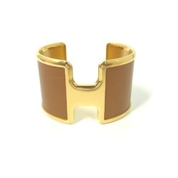 Hermes Bracelet Accessories Bangle Brown x Gold