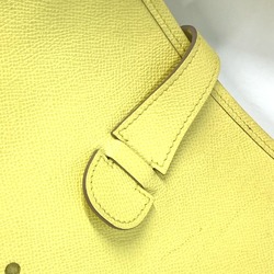 Hermes Crossbody bag Punching logo Shoulder Bag lime yellow