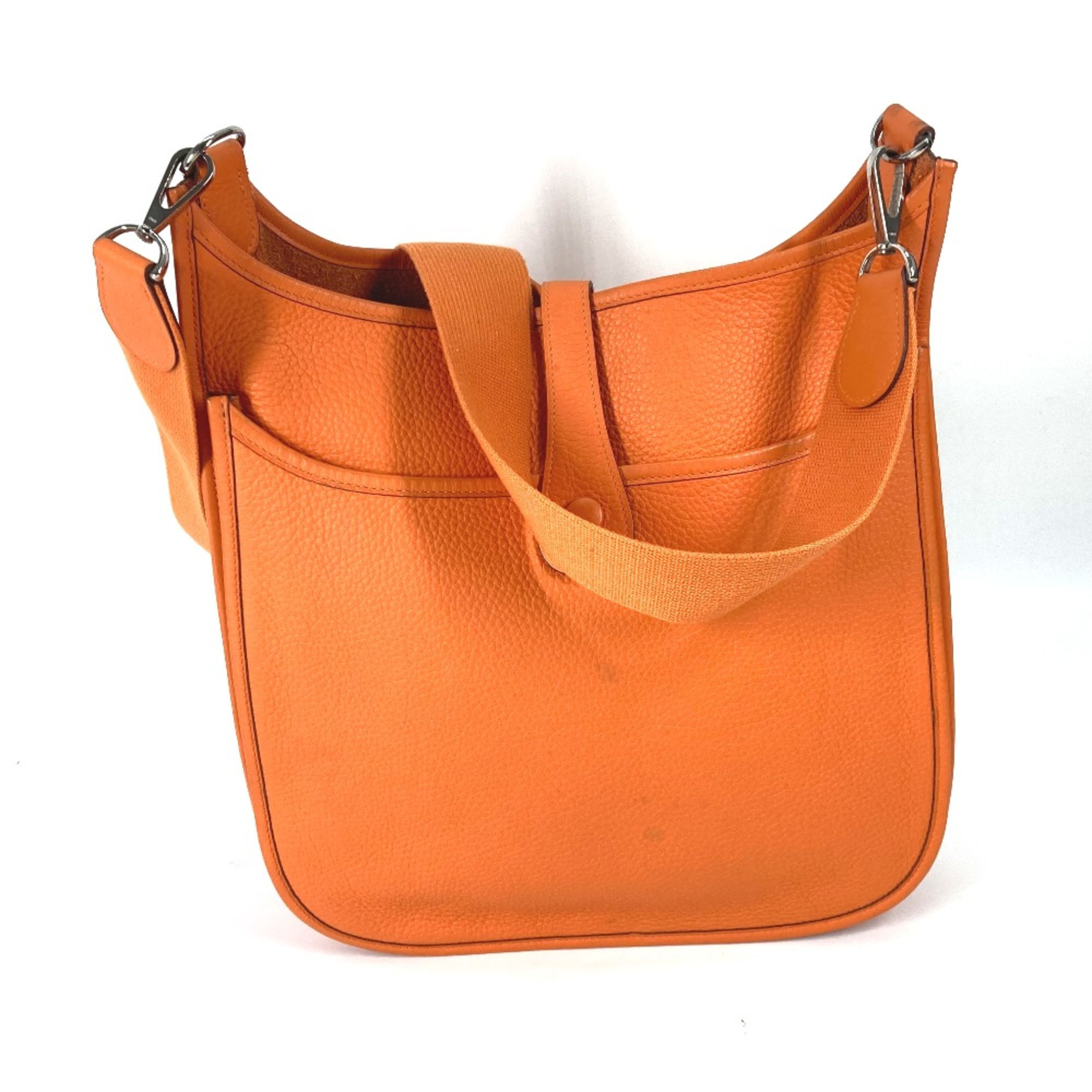 Hermes Punching H logo Crossbody bag Shoulder Bag Orange