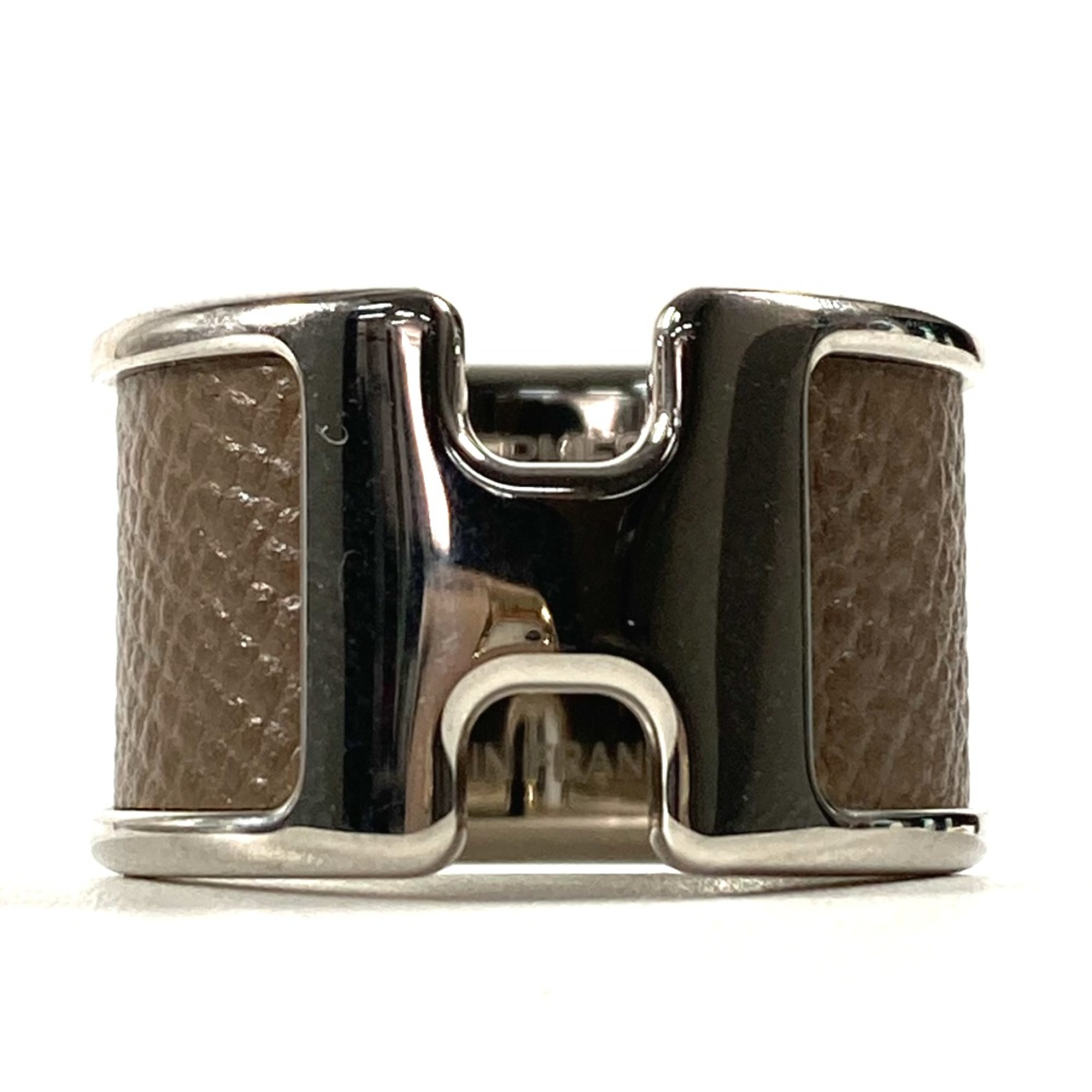 Hermes Women's Ring Etoupe gray SilverHardware