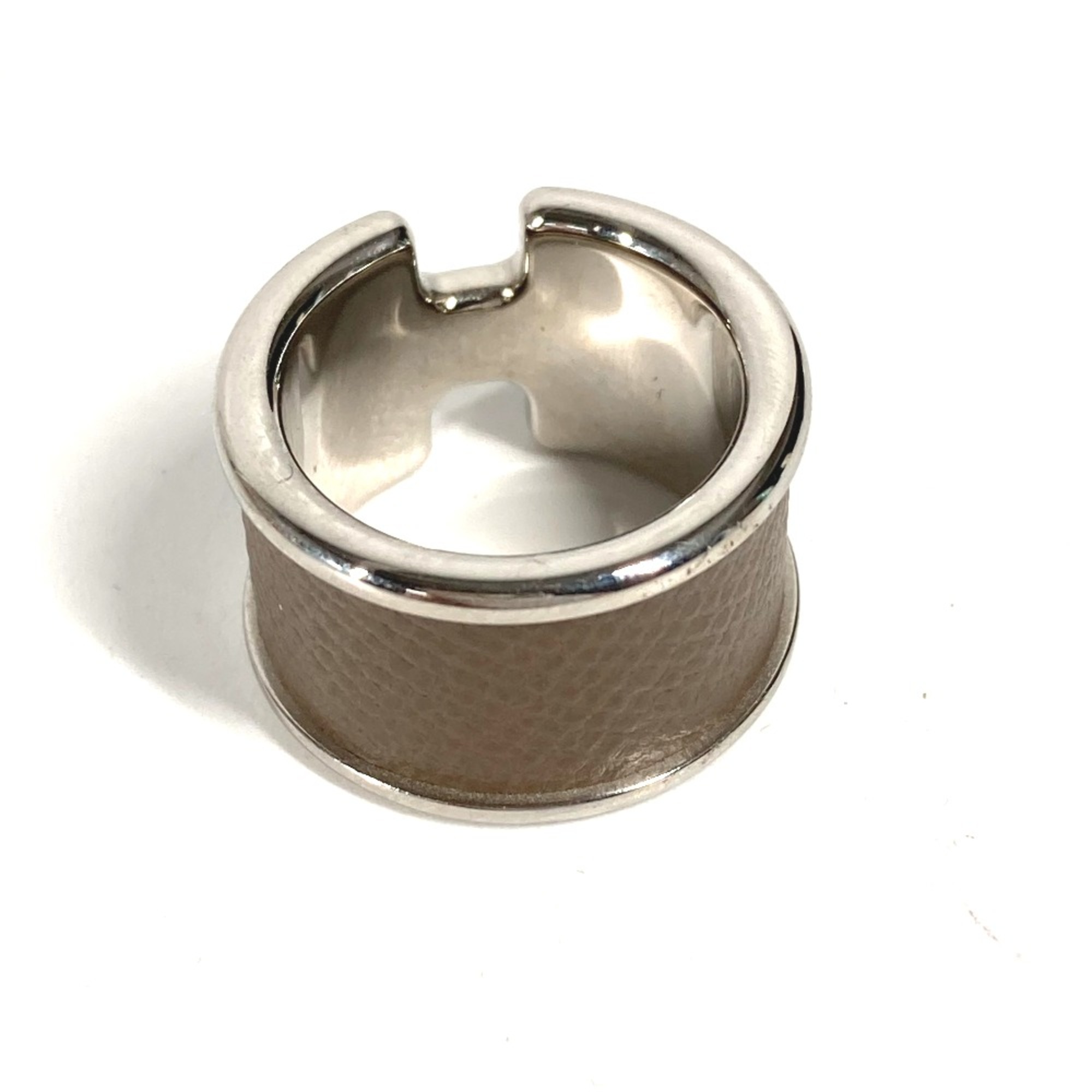 Hermes Women's Ring Etoupe gray SilverHardware