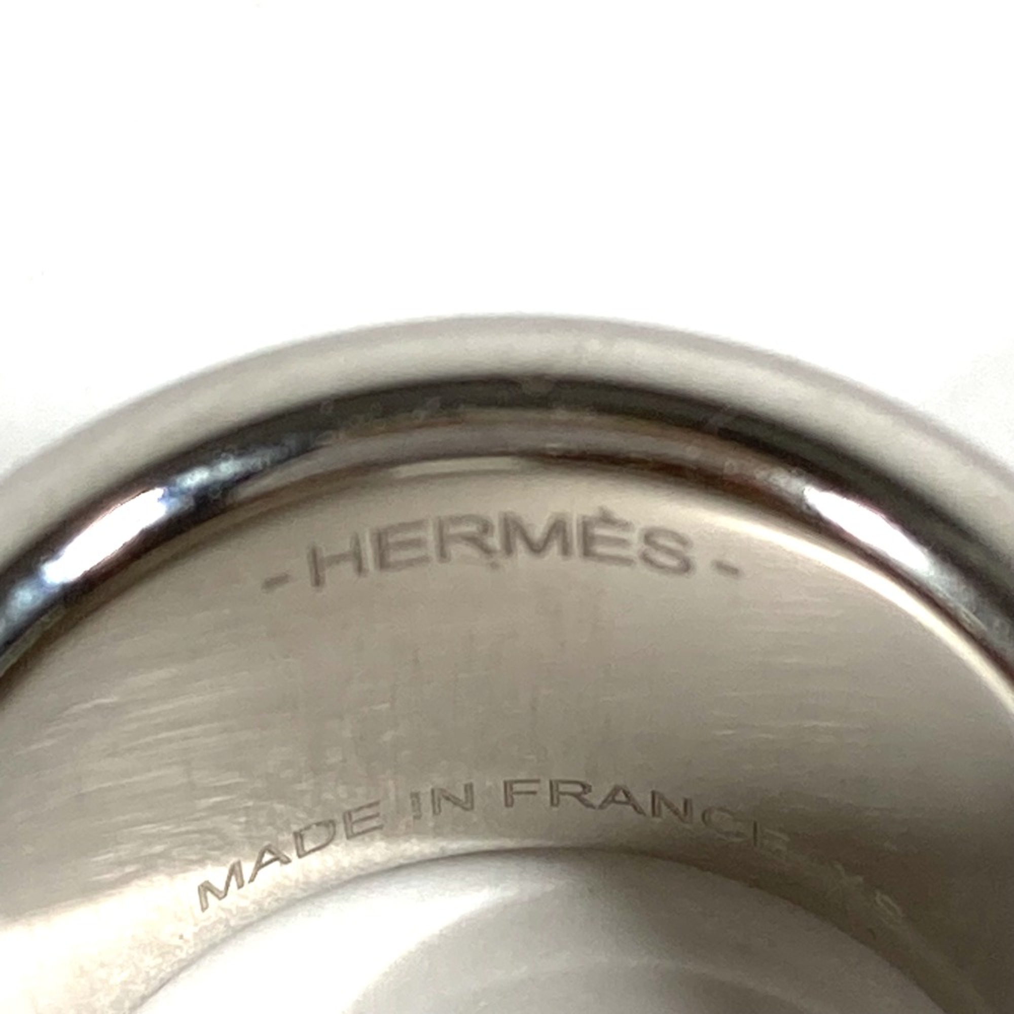 Hermes Women's Ring Etoupe gray SilverHardware